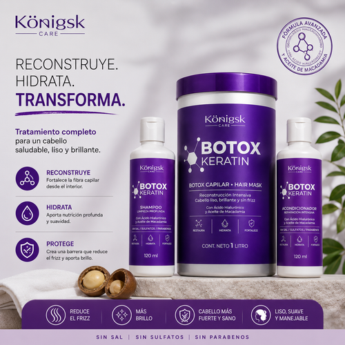 Olvídate del frizz con este super combo de Botox Keratina